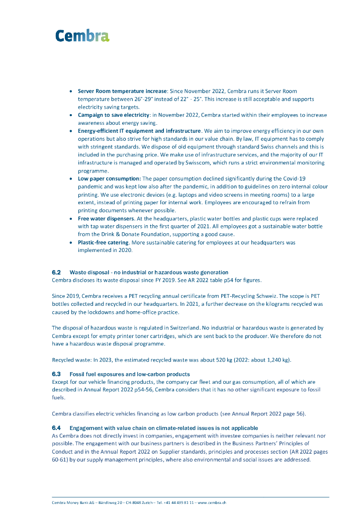 Cembra Money Bank AG 2023年可持续发展报告（英文版）_第10页