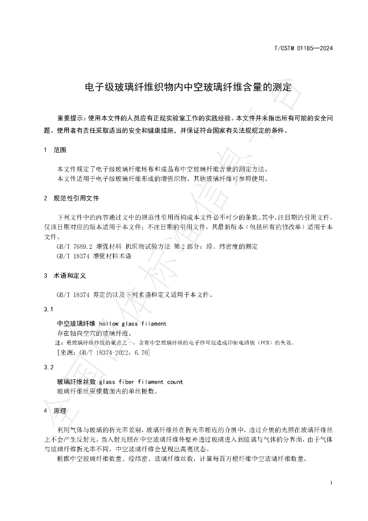 T/CSTM 01185-2024 标准预览