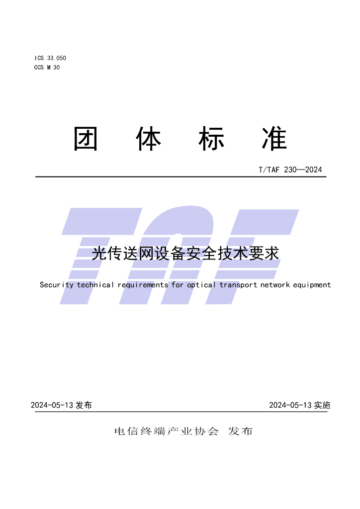 T/TAF 230-2024 标准预览