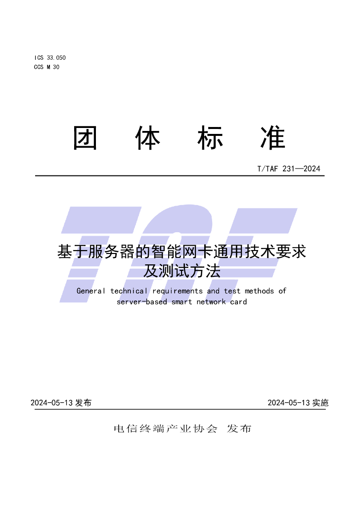 T/TAF 231-2024 标准预览