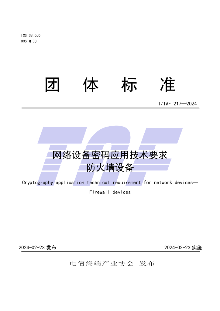 T/TAF 217-2024 标准预览
