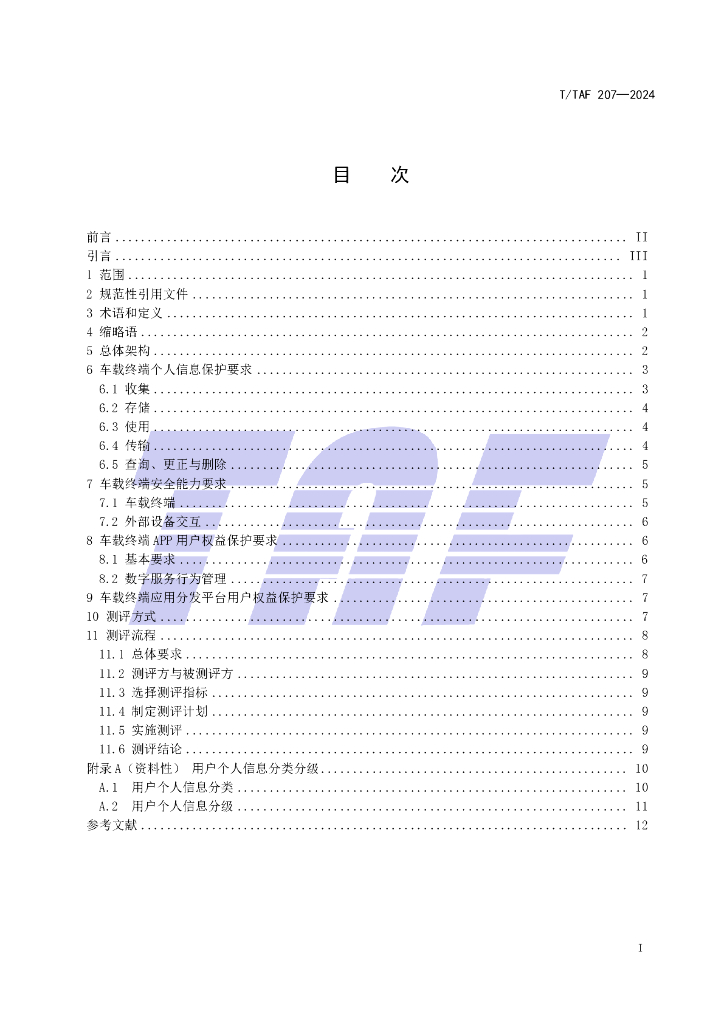 T/TAF 207-2024 标准预览