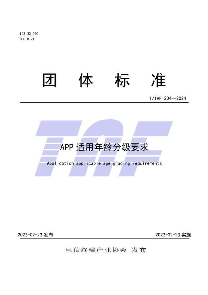 T/TAF 204-2024 标准预览