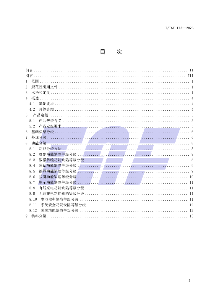 T/TAF 173-2023 标准预览