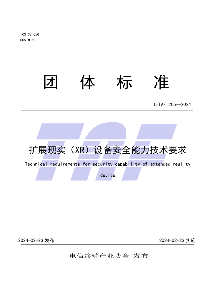 T/TAF 205-2024 标准预览