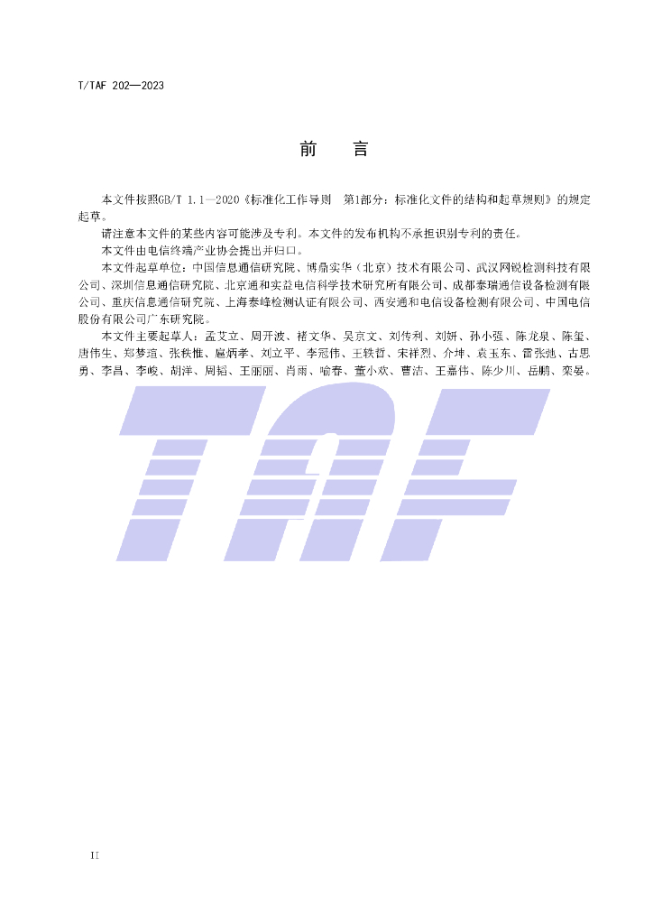 T/TAF 202-2023 标准预览