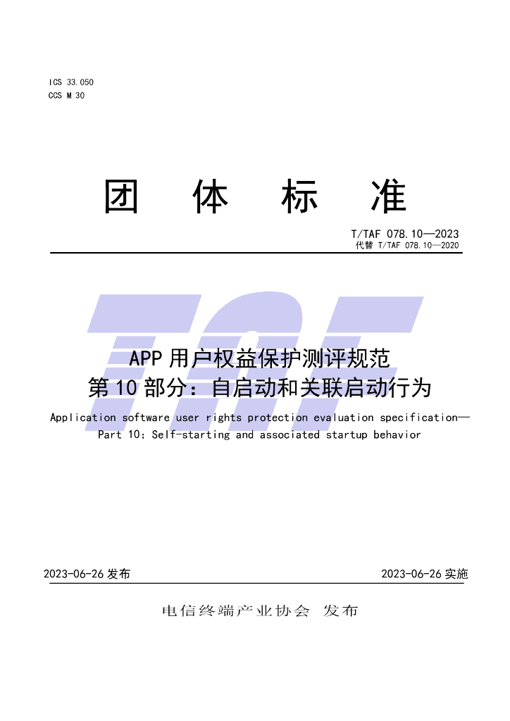 T/TAF 078.10-2023 标准预览