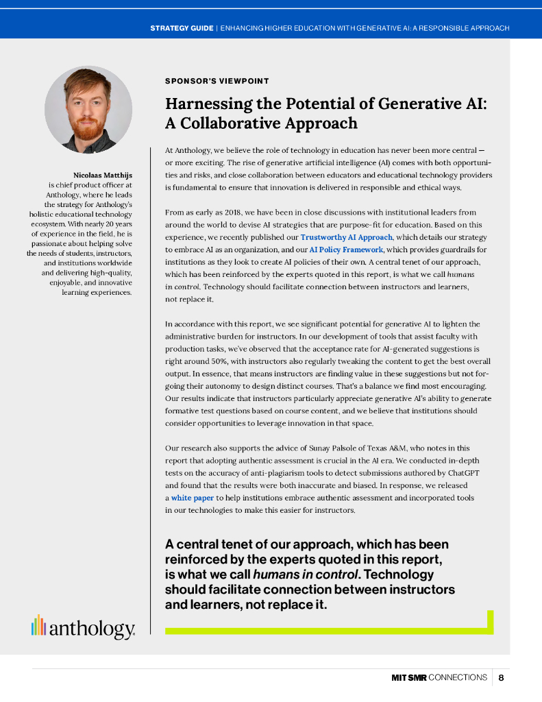 Anthology：2024用生成性人工智能促进高等教育报告：一种负责任的方法（英文版）_第10页