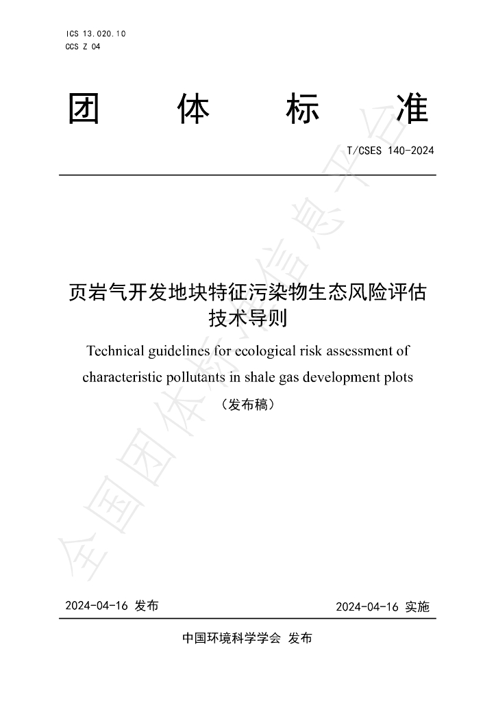 T/CSES 140-2024 标准预览