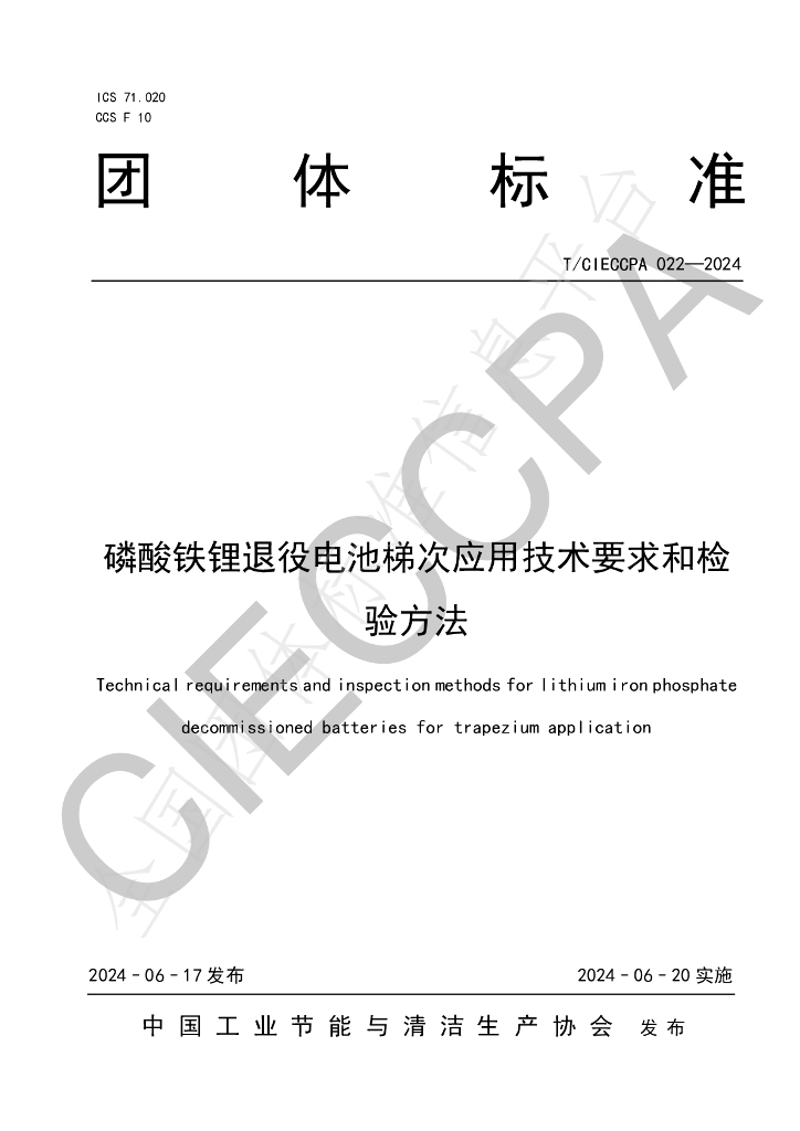 T/CIECCPA 022-2024 标准预览