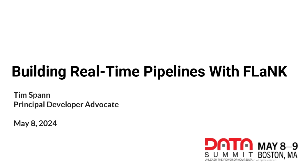 Building Real-Time Pipelines With FLaNK_Spann