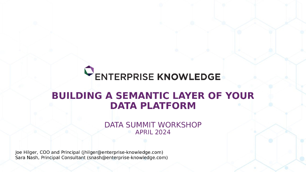 Building the Semantic Layer of Your Data Platform_W2_Nash