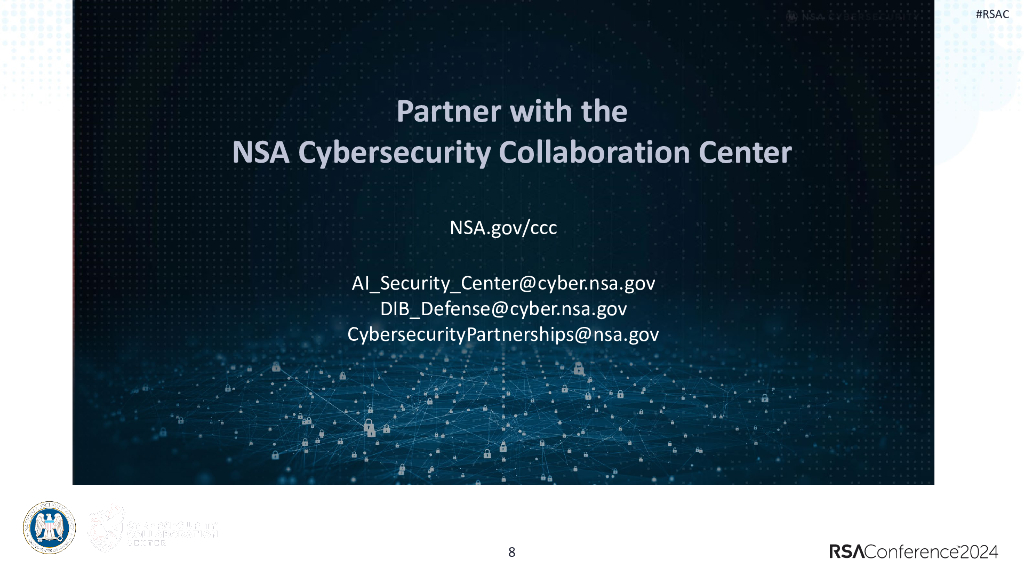 2024_USA24_ANI M02_01：The Art of Threat Informed Sharing Real life Use Cases from NSA_第8页