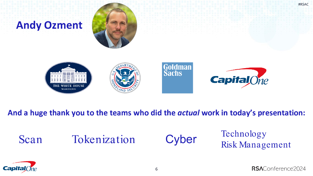 2024_USA24_CXO W01_01：Costume Jewelry How Capital One Uses_Tokenization to Protect Data_第6页