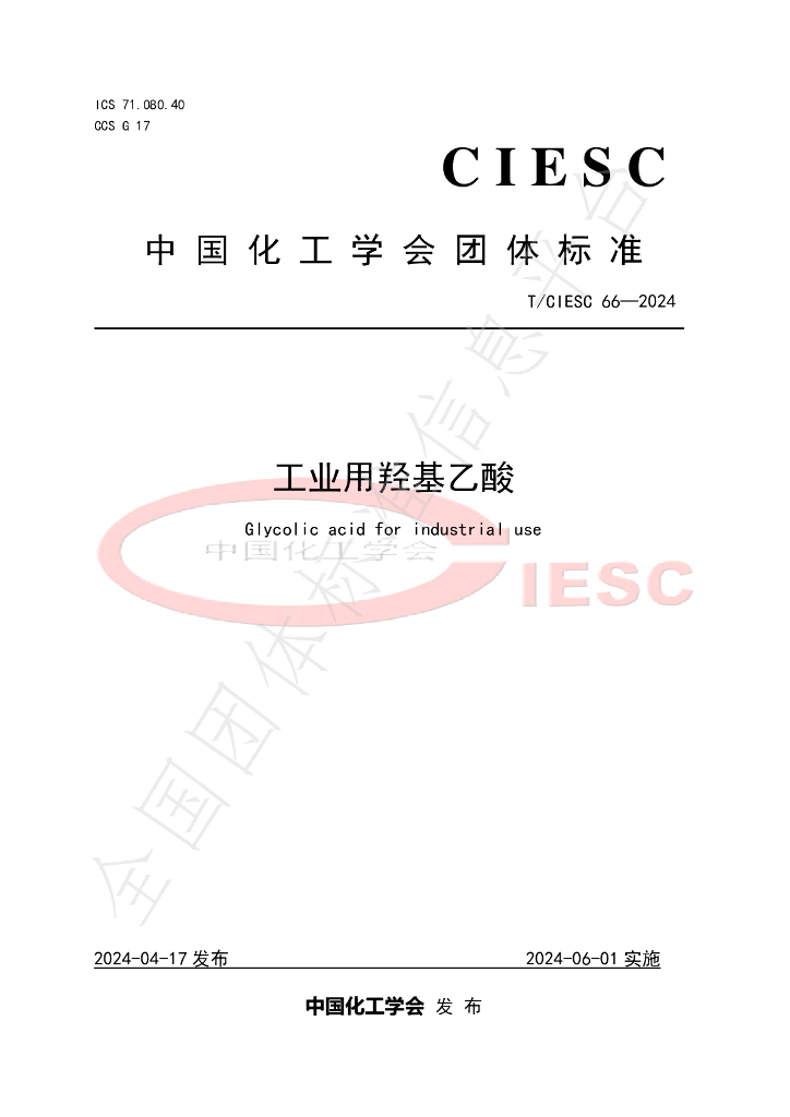 T/CIESC 66-2024 标准预览