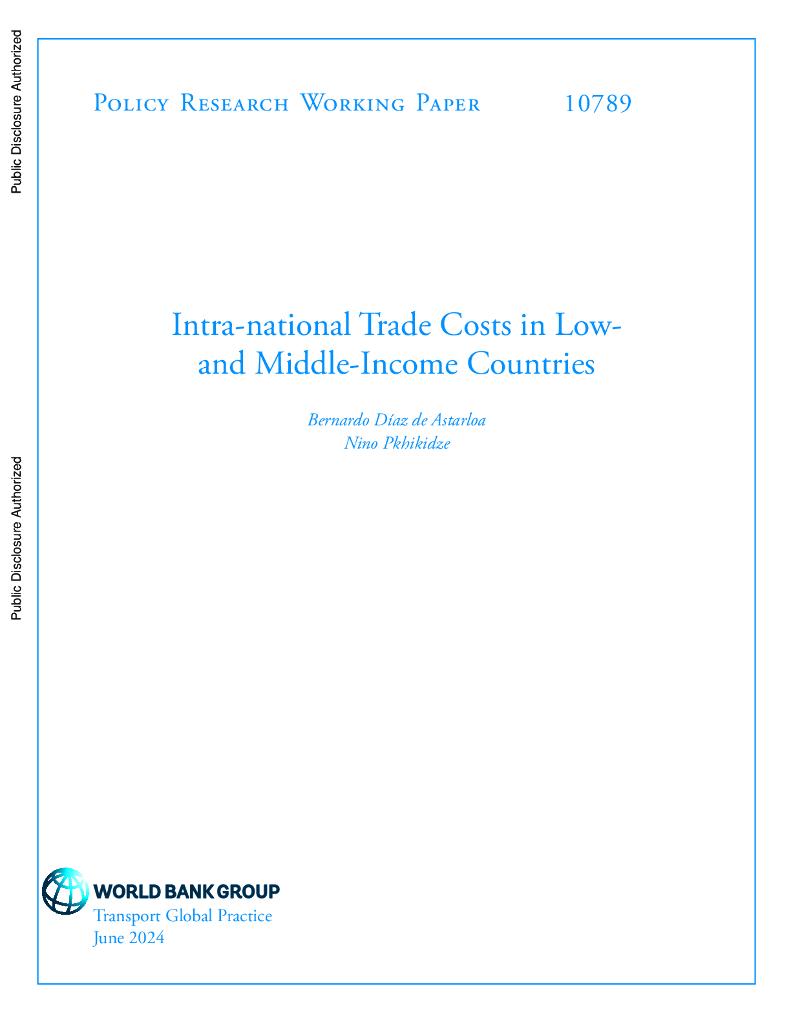 世界银行：中低收入国家的国内贸易成本（英文版）