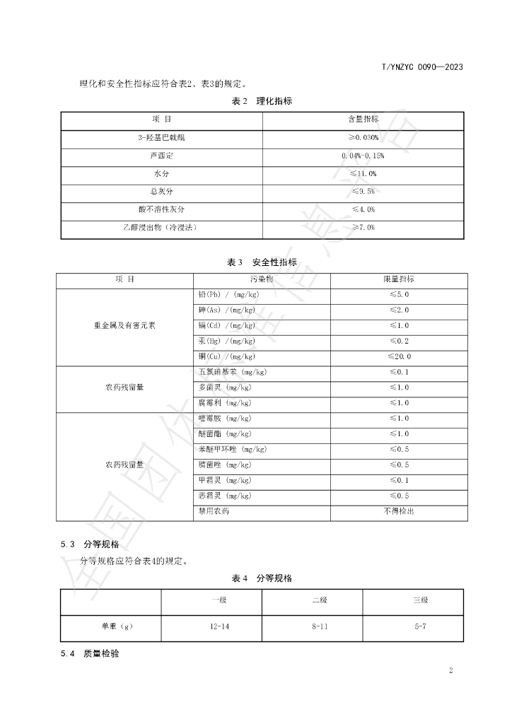 T/YNZYC 0090-2023 标准预览