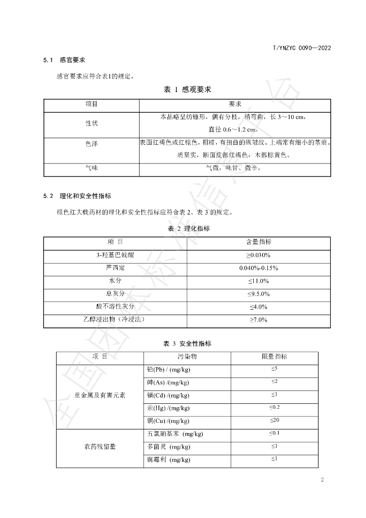 T/YNZYC 0090-2022 标准预览