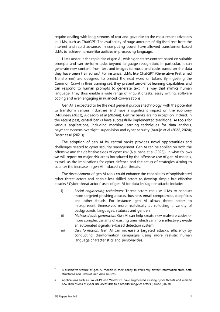 国际清算银行：2024生成人工智能与中央银行的网络安全报告（英文版）_第9页