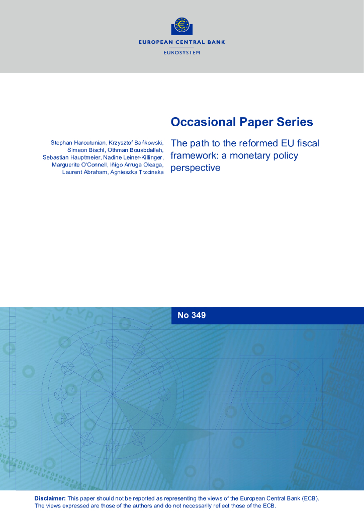欧洲央行：改革后的欧盟财政框架之路：货币政策视角（英文版）