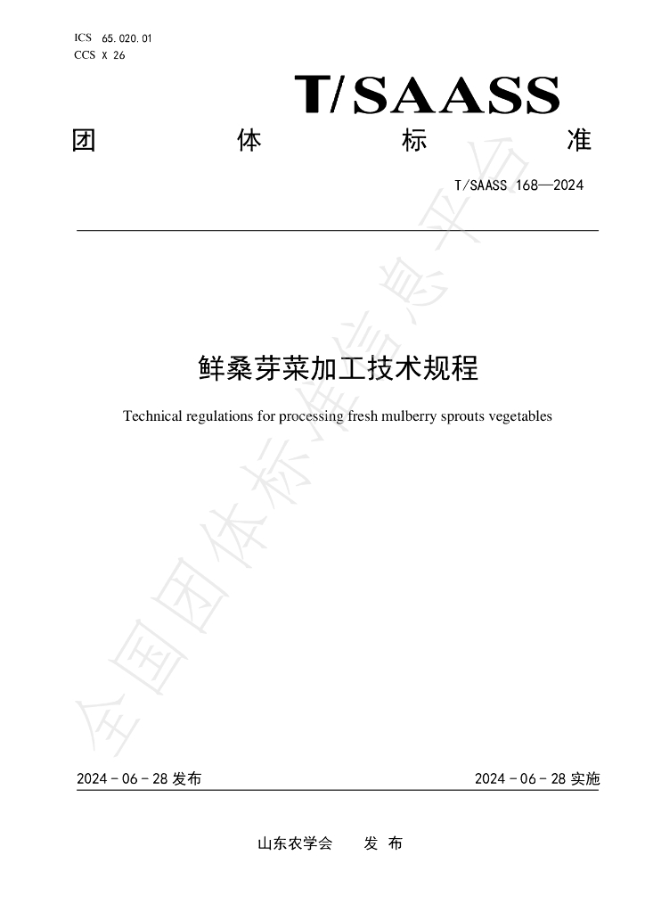 T/SAASS 168-2024 标准预览