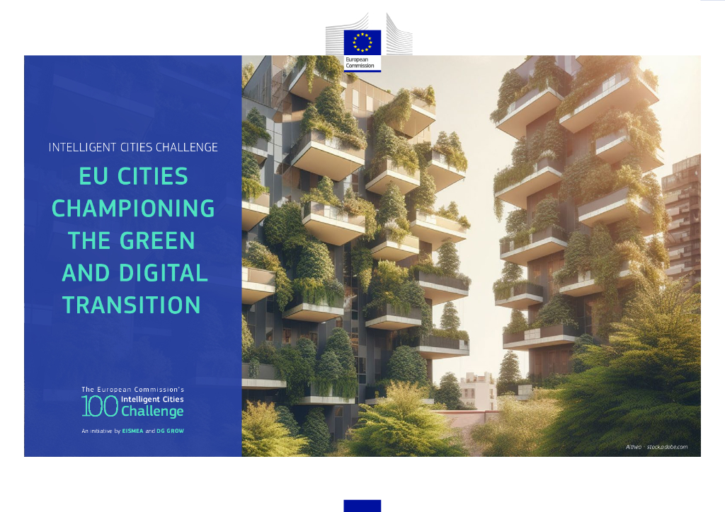 欧盟委员会：国际商会城市绩效报告：欧盟城市倡导绿色和<em>数字化转型</em>（英文版） 海报