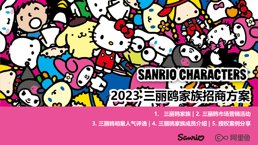 2023三丽鸥家族招商方案