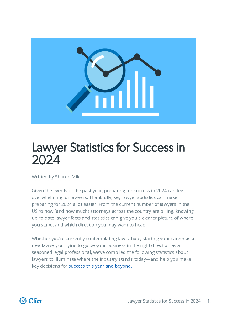 Clio：2024年成功律师统计数字（英文版）