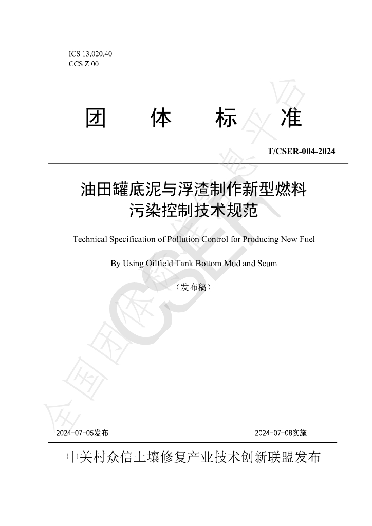 T/CSER 004-2024 标准预览