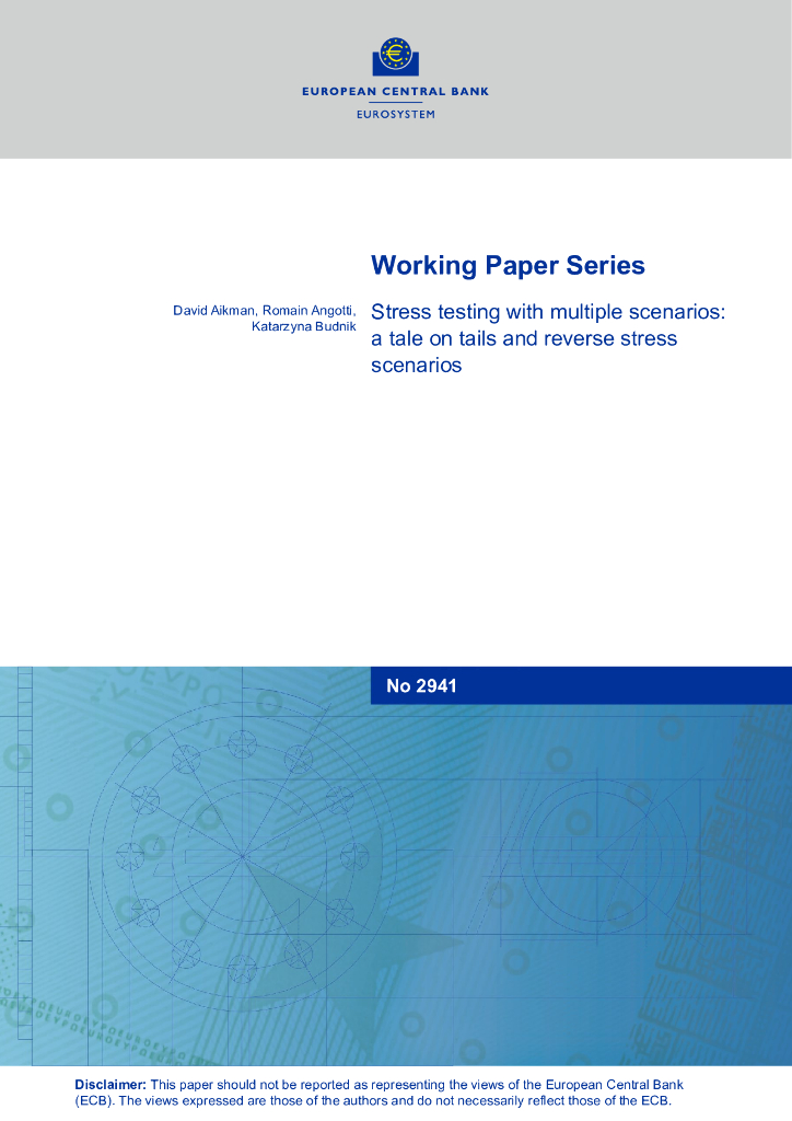 欧洲央行：多场景下的压力测试：一个关于尾部的故事和反向压力场景（英文版）
