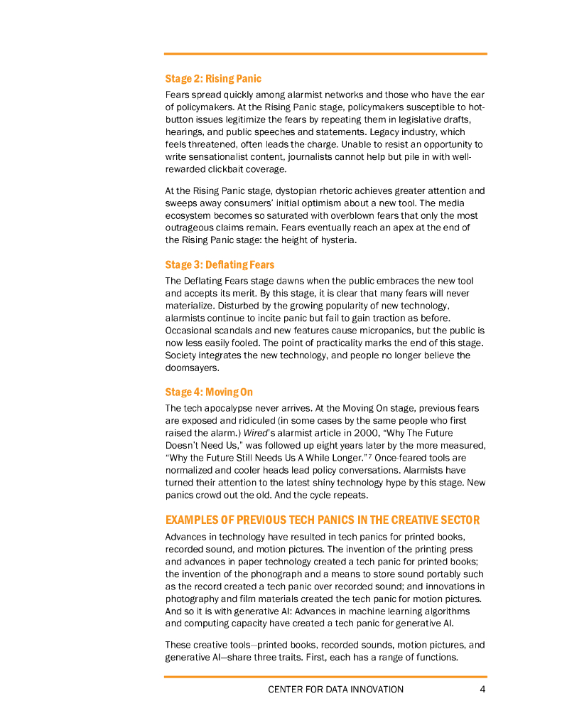 数据创新中心：2023技术恐慌、生成性人工智能需要谨慎监管报告（英文版）_第4页