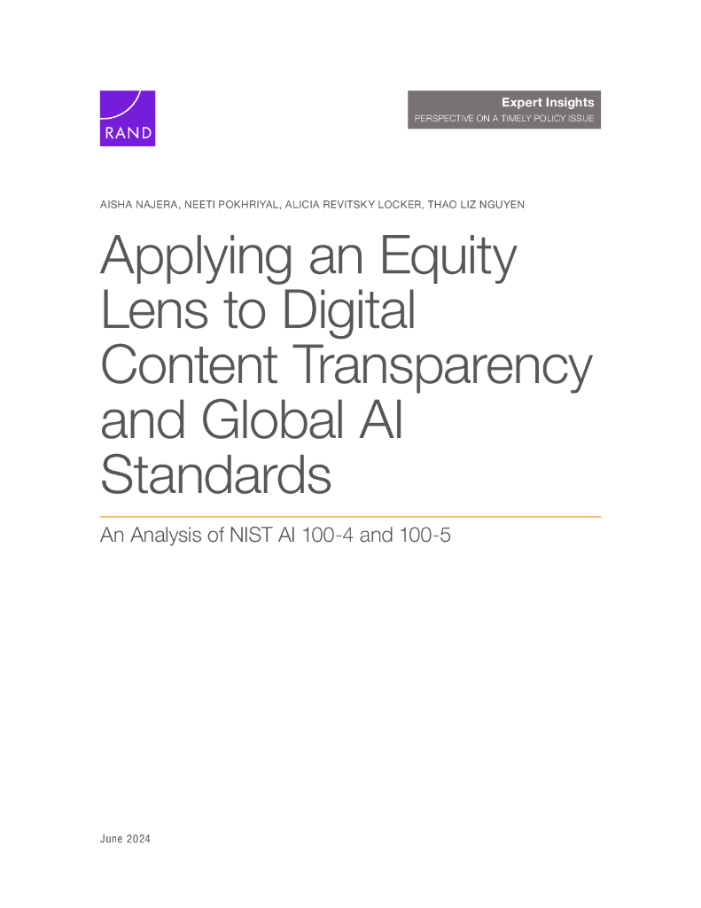 将公平视角应用于数字内容透明度和全球人工智能标准