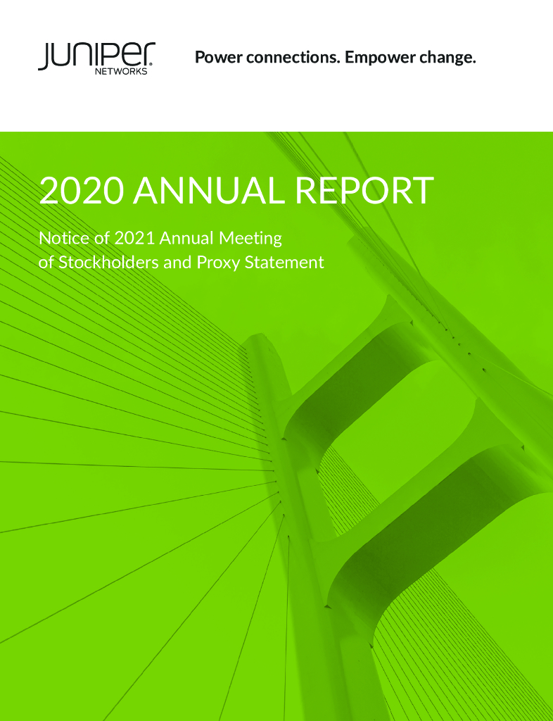 Juniper Networks Inc.（JNPR）2020财年年度报告（英文版）