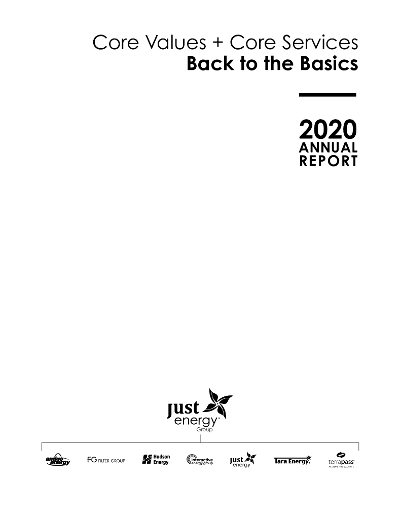 Just Energy Group Inc（JE）2020财年年度报告（英文版）