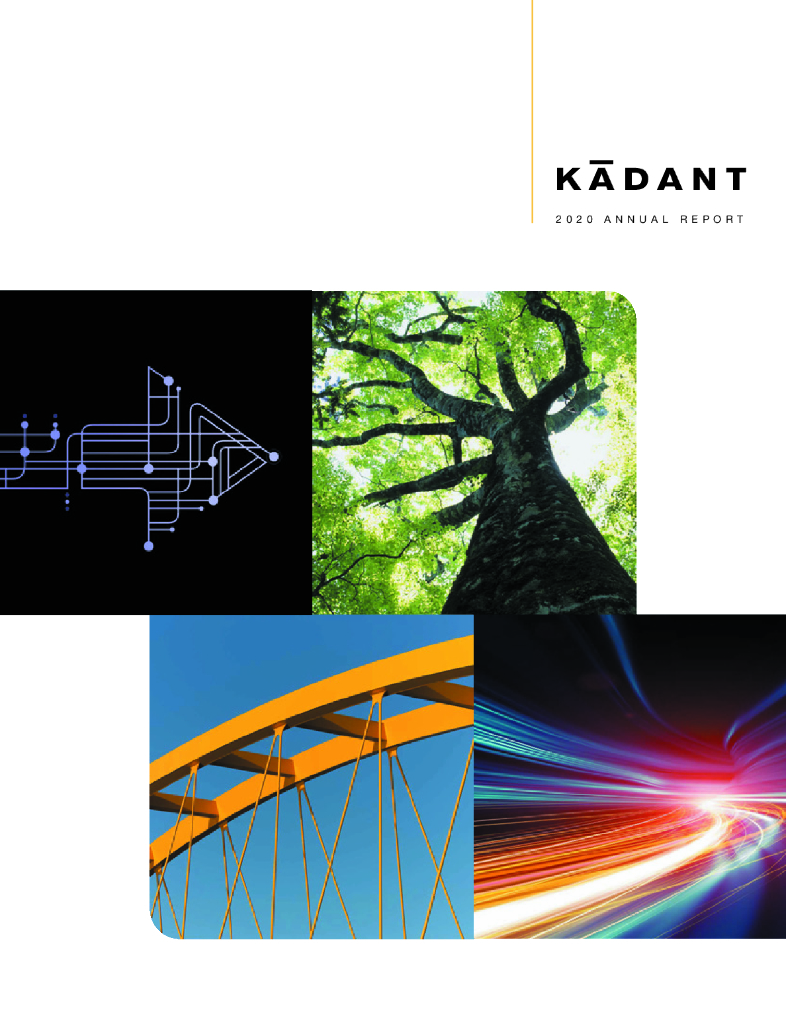 Kadant Inc.（KAI）2020财年年度报告（英文版）