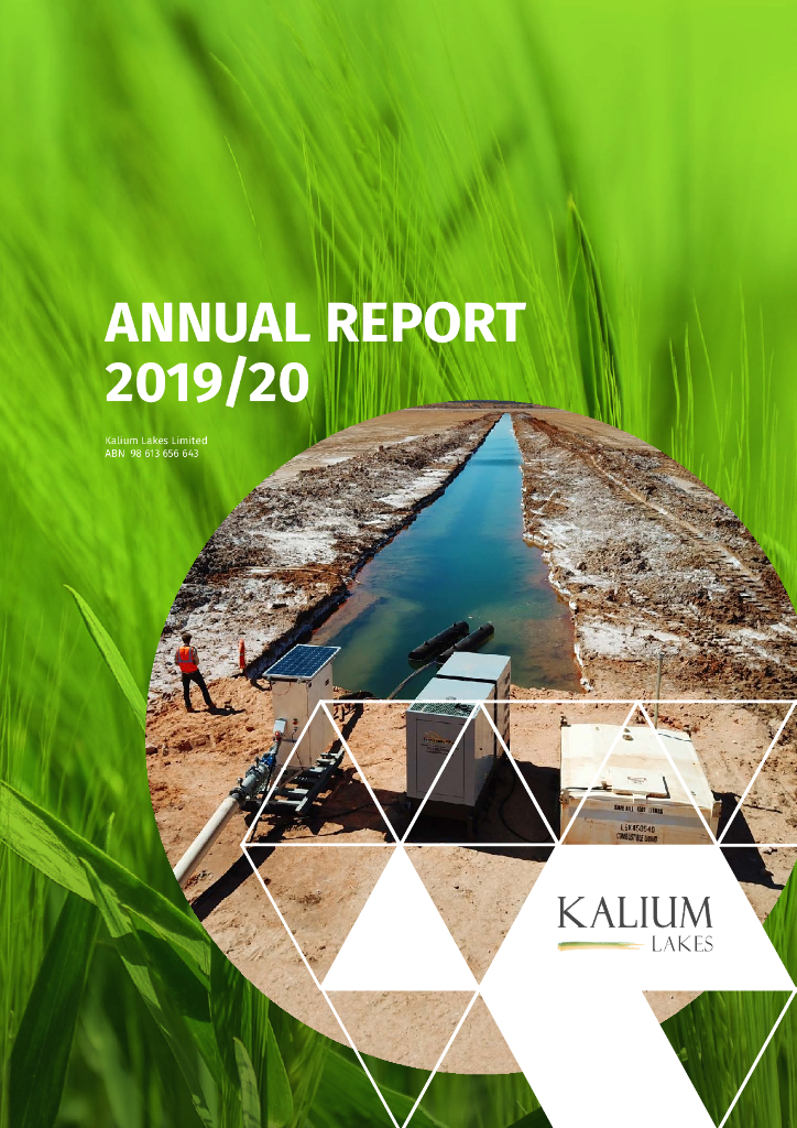 Kalium Lakes Limited（KLL）2020财年年度报告（英文版）