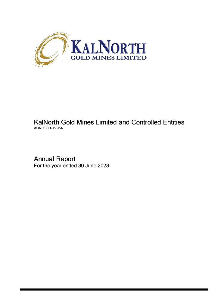 KalNorth Gold Mines Limited（KGM）2023财年年度报告（英文版）