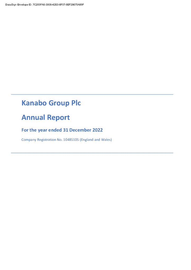 Kanabo（KNB）2022财年年度报告（英文版）