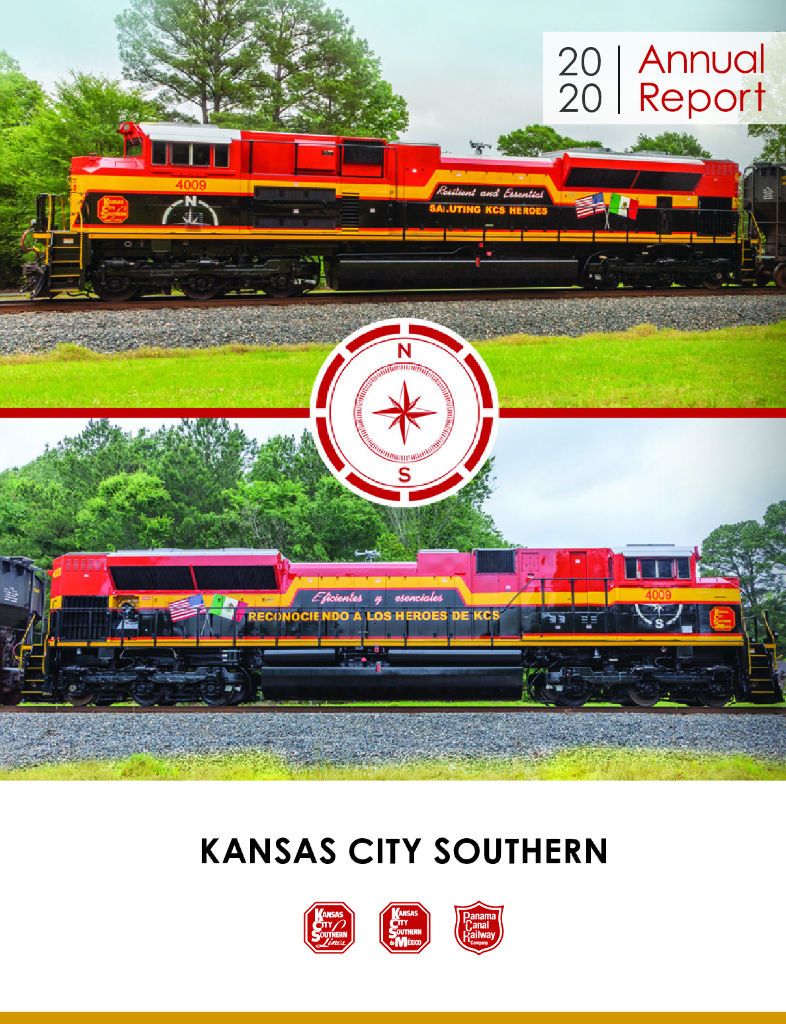 Kansas City Southern（KSU）2020财年年度报告（英文版）