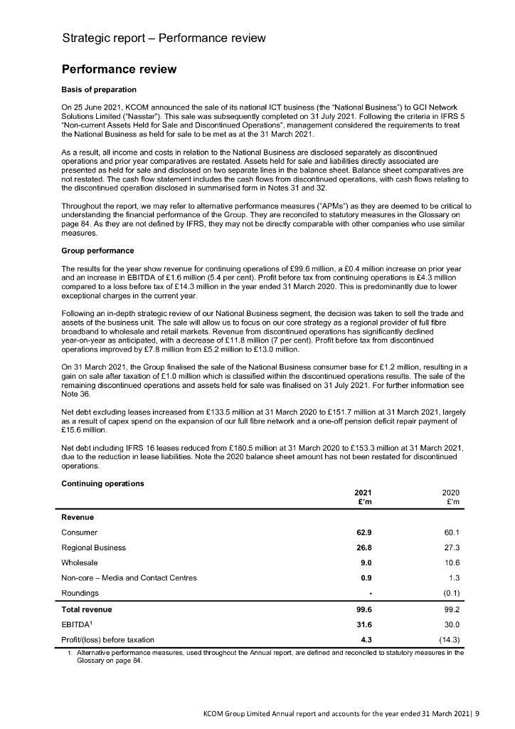 KCOM Group PLC 2021财年年度报告（英文版）_第9页