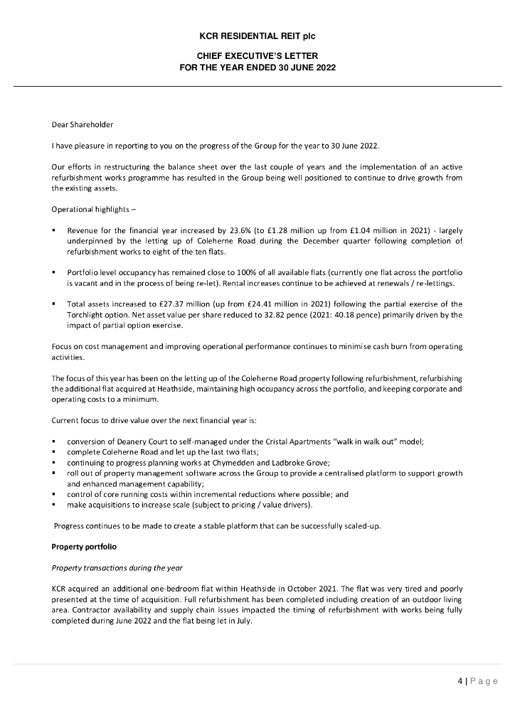 KCR Residential REIT plc（KCR）2022财年年度报告（英文版）_第6页