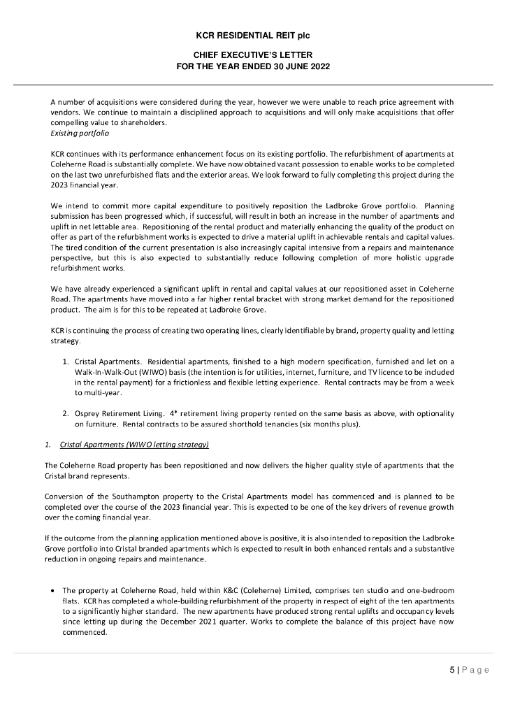KCR Residential REIT plc（KCR）2022财年年度报告（英文版）_第7页