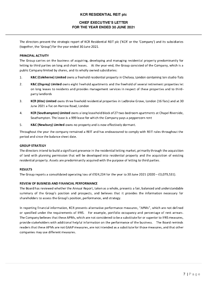 KCR Residential REIT plc（KCR）2021财年年度报告（英文版）_第9页