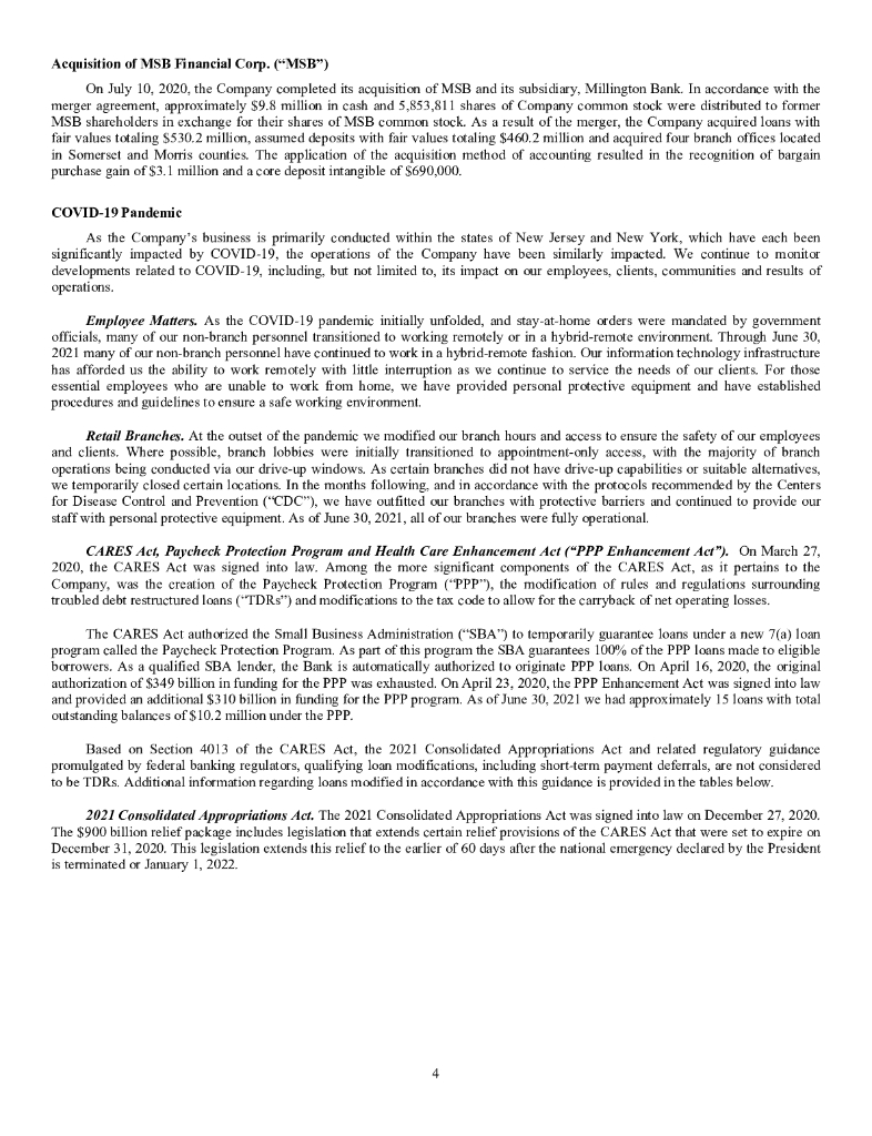 Kearny Financial Corp.（KRNY）2021财年年度报告（英文版）_第8页