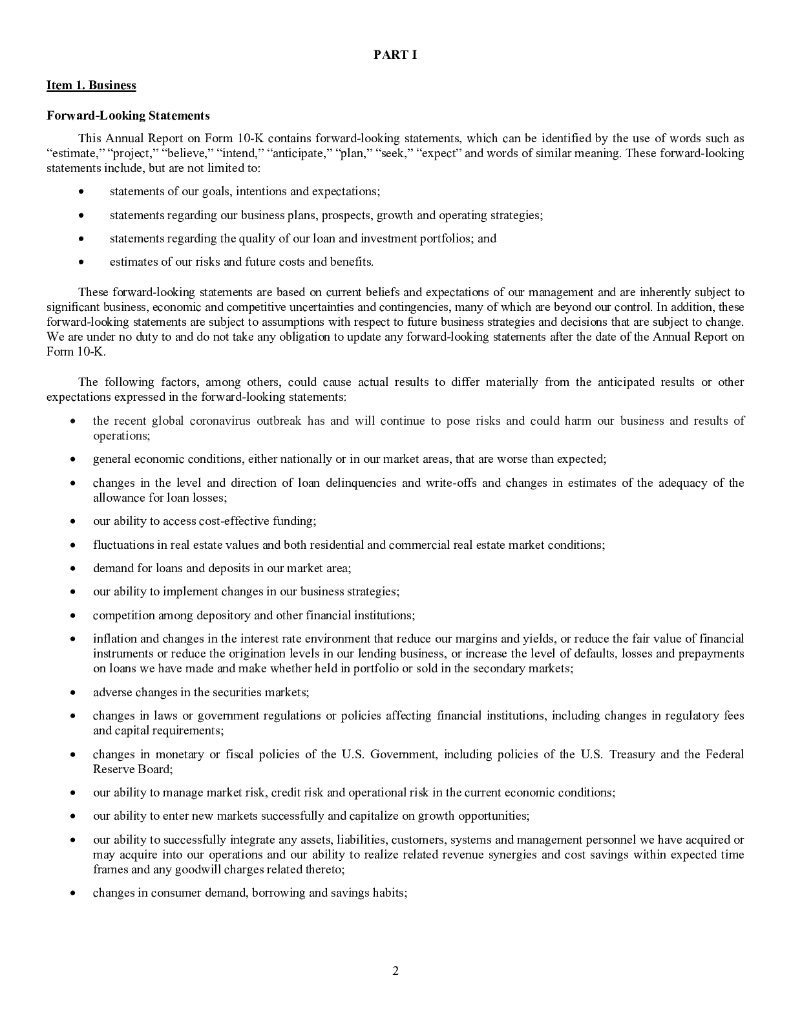 Kearny Financial Corp.（KRNY）2020财年年度报告（英文版）_第6页