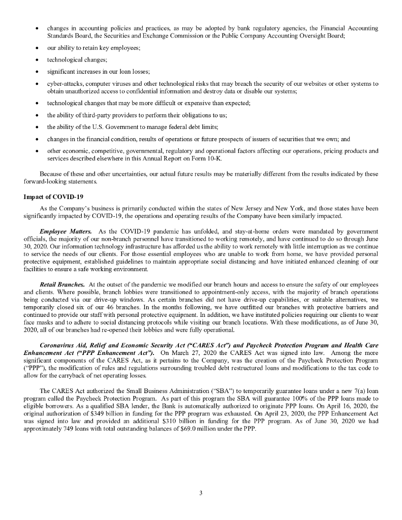 Kearny Financial Corp.（KRNY）2020财年年度报告（英文版）_第7页