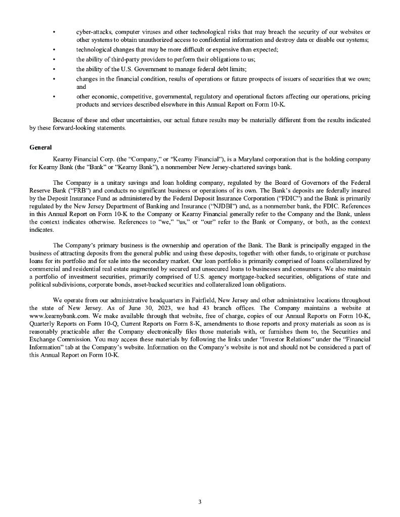 Kearny Financial Corp.（KRNY）2023财年年度报告（英文版）_第8页