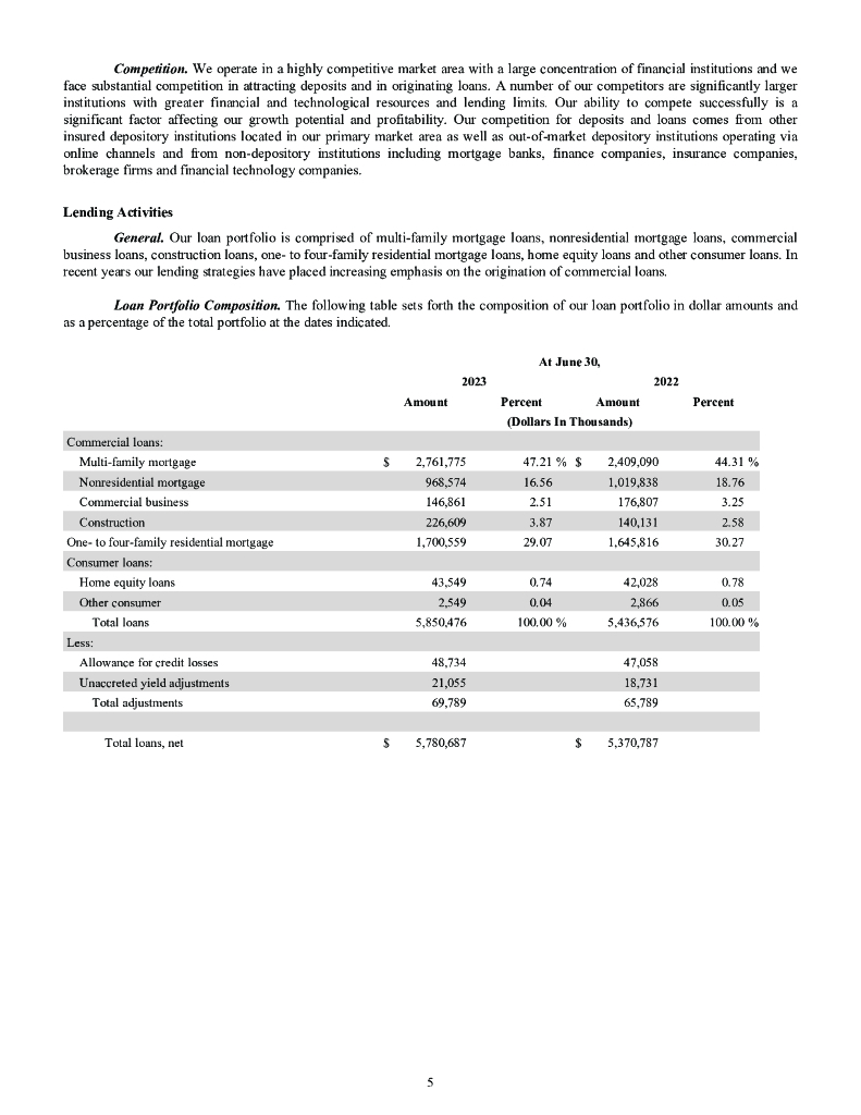 Kearny Financial Corp.（KRNY）2023财年年度报告（英文版）_第10页