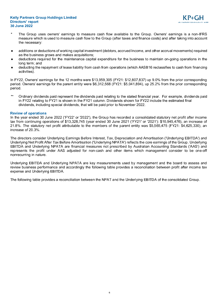 Kelly Partners Group Holdings Limited（KPG）2022财年年度报告（英文版）_第7页