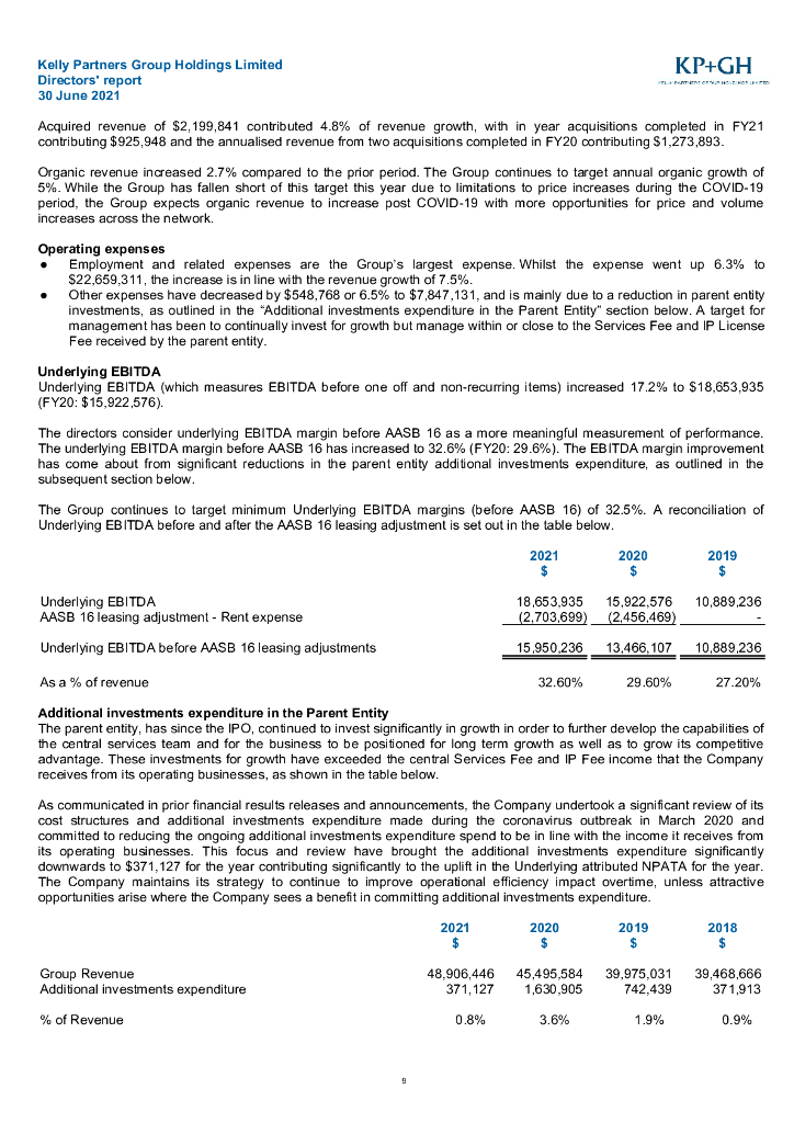 Kelly Partners Group Holdings Limited（KPG）2021财年年度报告（英文版）_第10页